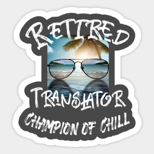 Retired Translator Sticker